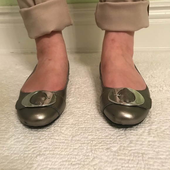 dr scholls silver flats